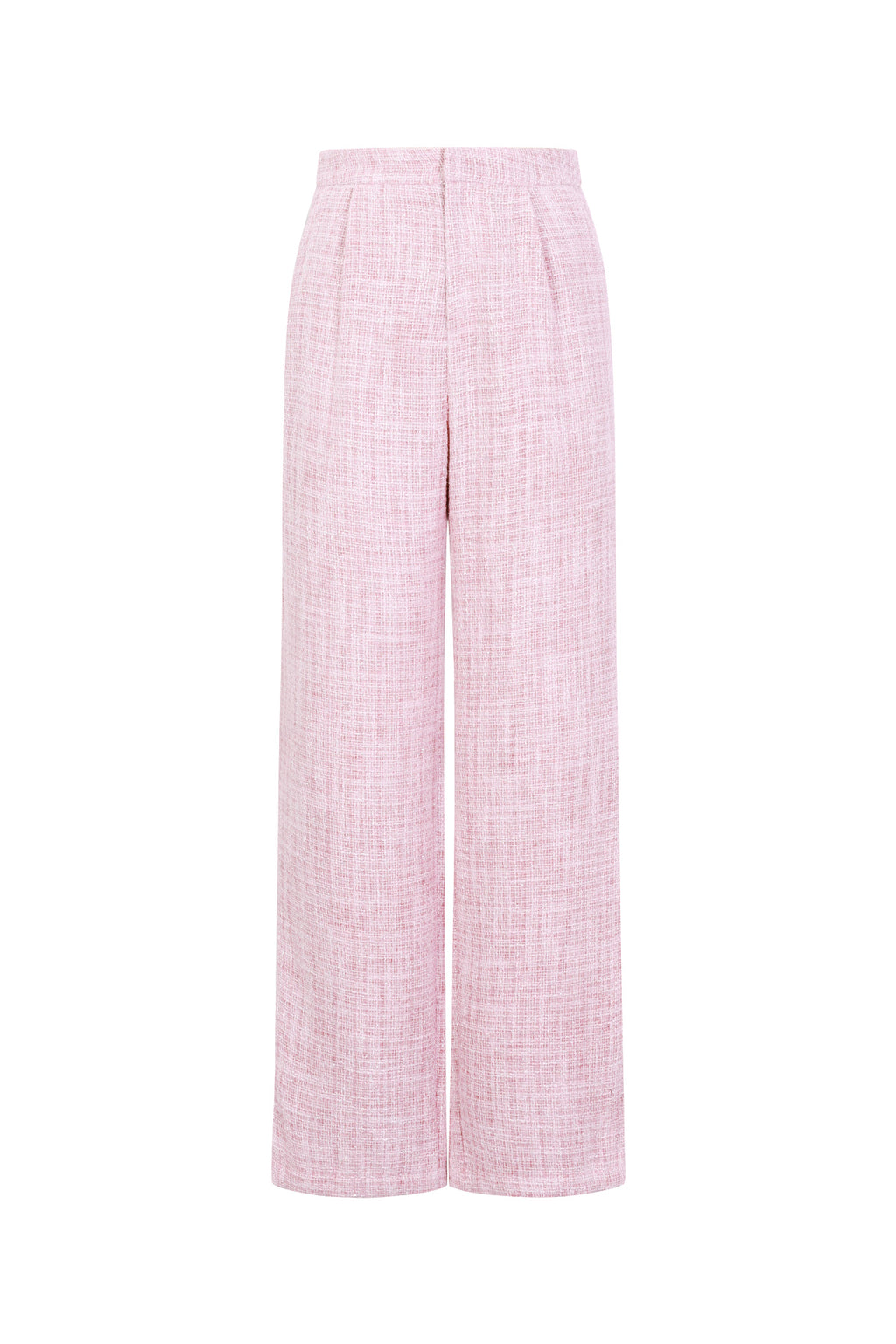 Geweven Polyestervezel Vrouwen Rechte Broeken Elegante Ruitjes Herfst/Winter