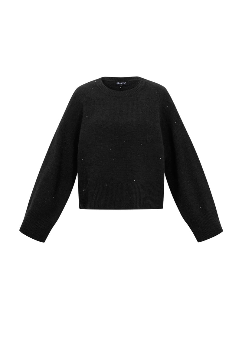 Glinsterende gebreide trui